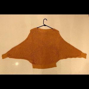 debut small mustard yellow cardigan